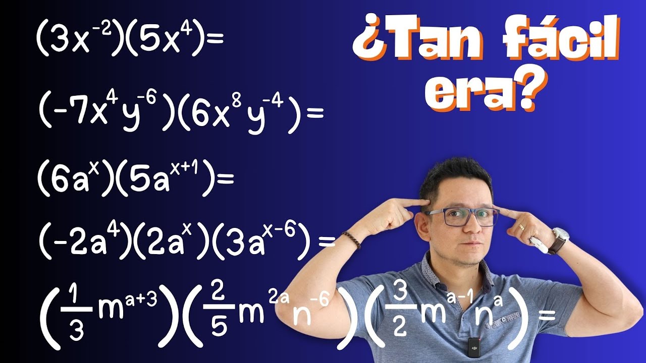 Multiplicación de términos algebraicos