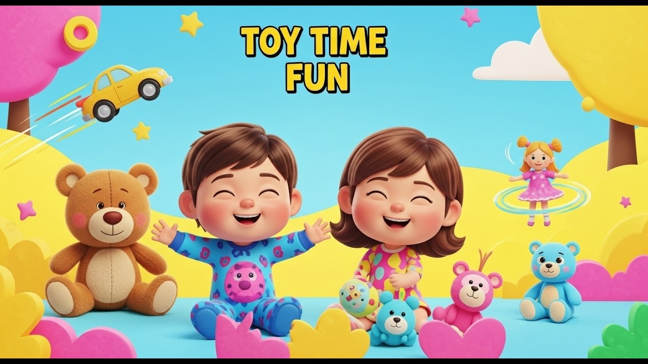 Toys Toys Song 🎶 | Soft Toys, Cars & Dolls | Fun Kids Playtime Song