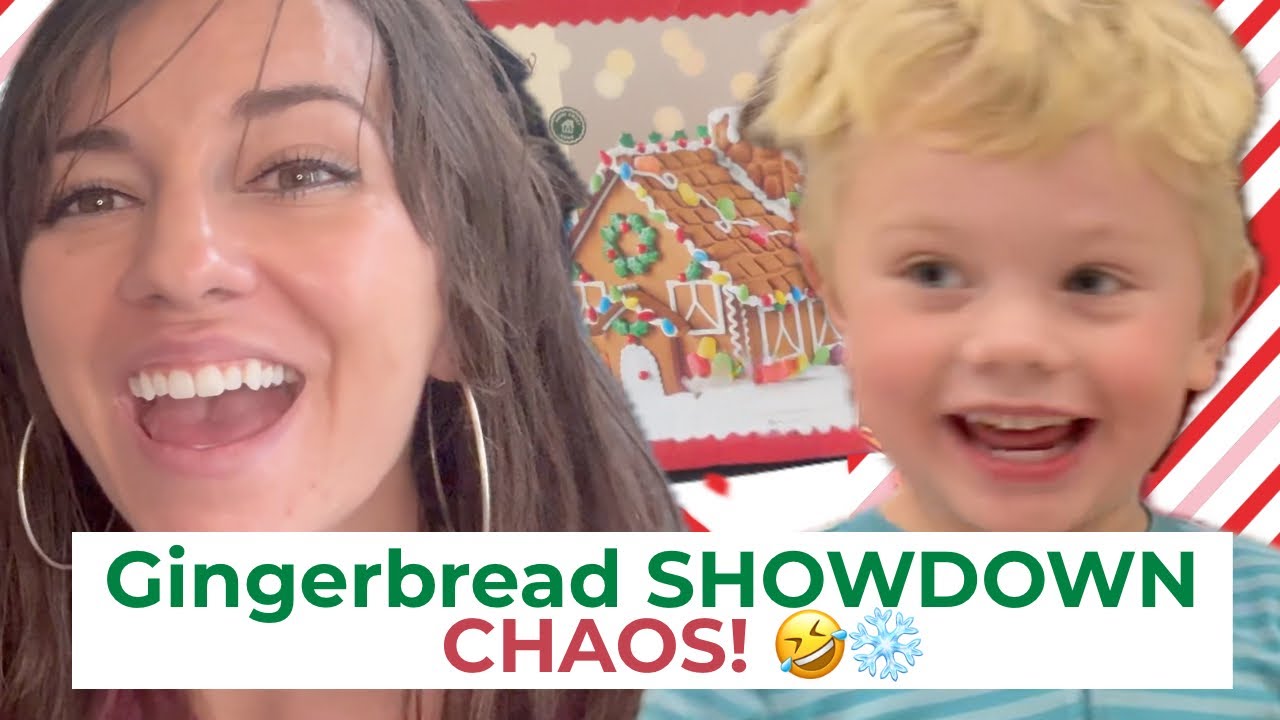 Holiday Fun: Toddler Gingerbread House Build! 