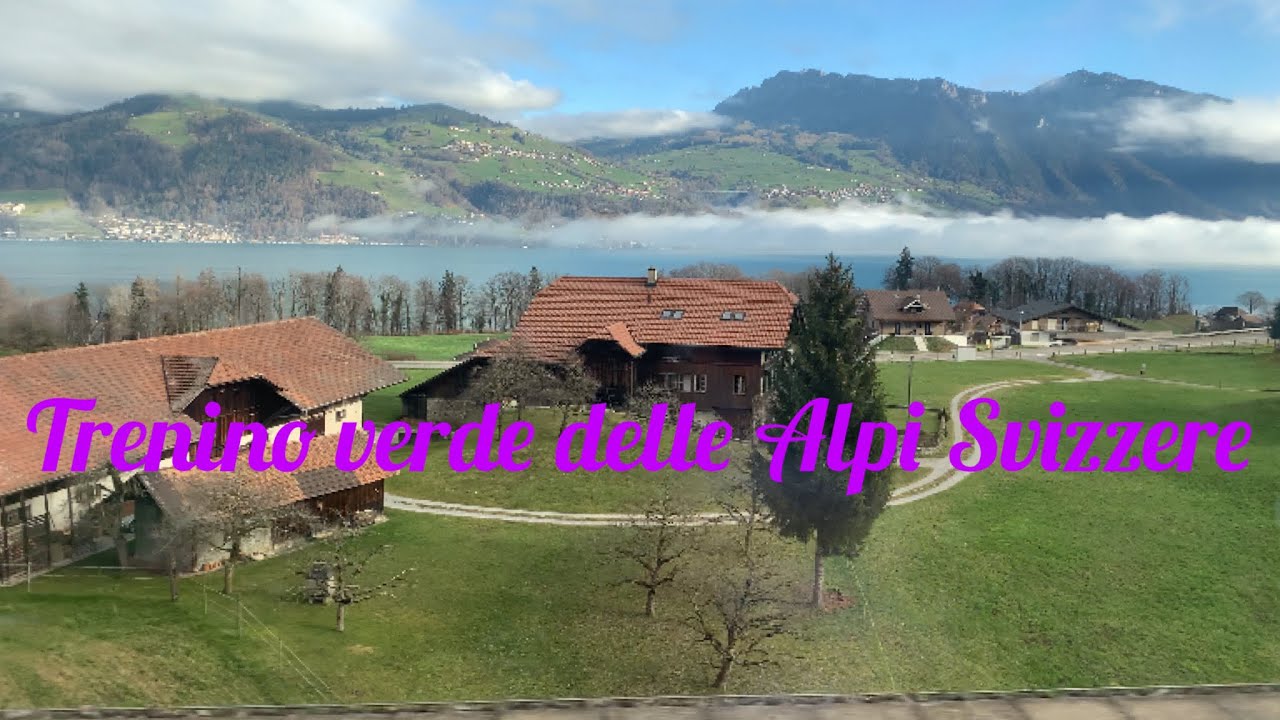 Attraversando le Alpi Svizzere 🇨🇭🏔️🏔️con il trenino verde 🚞