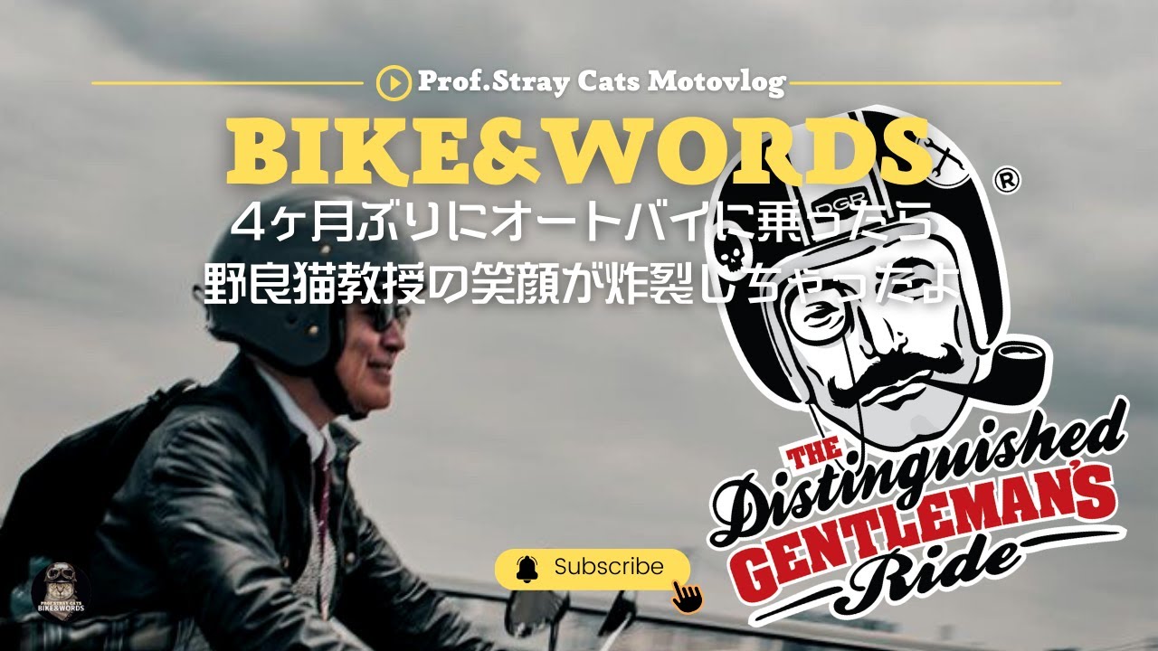DGR2023初参戦！4ヶ月ぶりにオートバイに乗ったら野良猫教授の笑顔が炸裂しちゃったよ。
