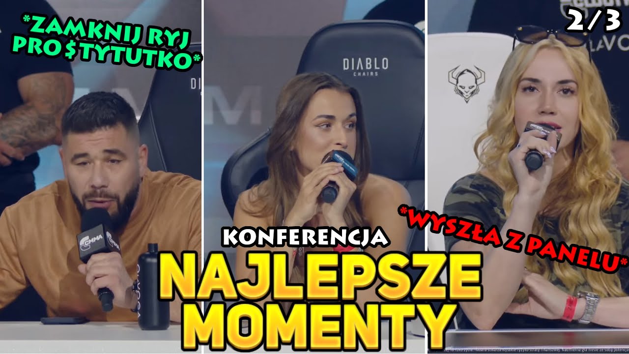 SCHREIBER vs RESZTA ŚWIATA - KONFERENCJA CLOUT MMA 5 - NAJLEPSZE MOMENTY (cz.2/3)