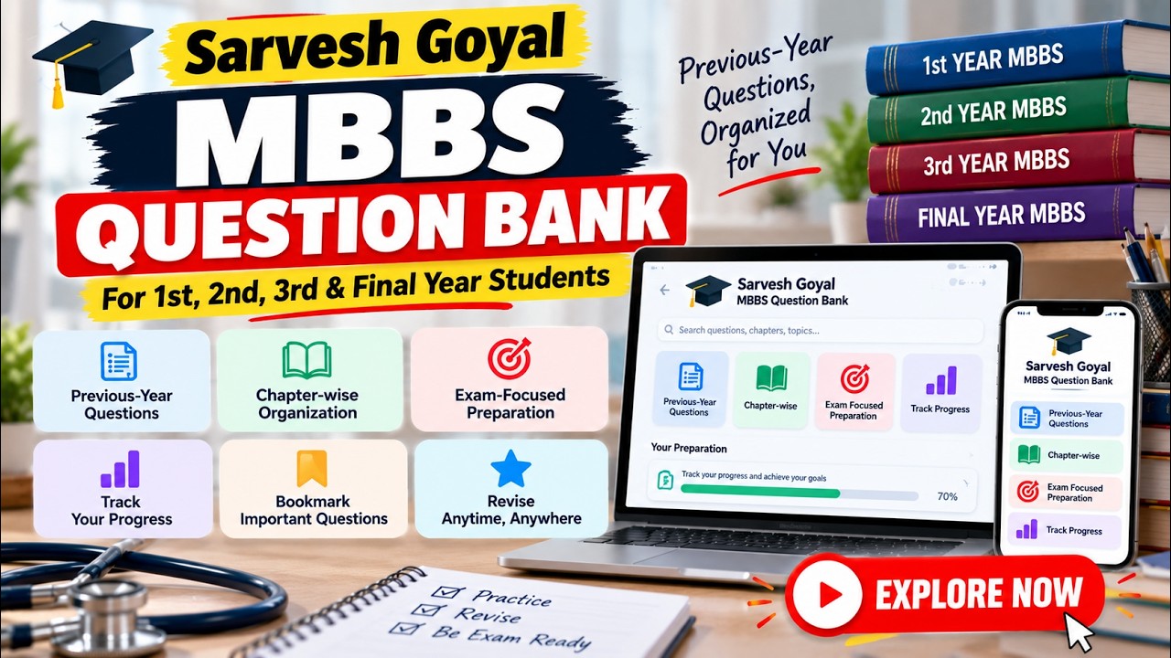 MBBS Question Bank &mdash; The Smarter Way to Prepare for University Exams - Dr. Sarvesh Goyal