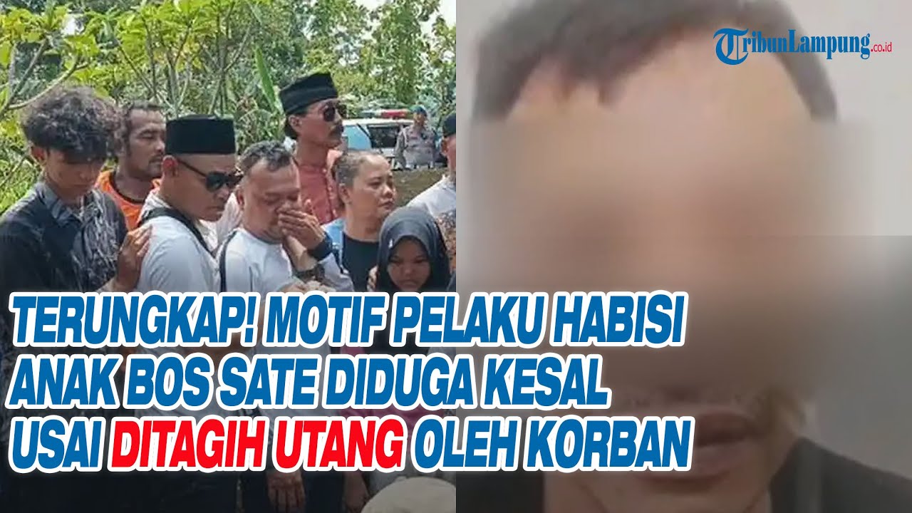 Terungkap! Motif Pelaku Habisi Anak Bos Sate Diduga Kesal Usai Ditagih Utang Oleh Korban