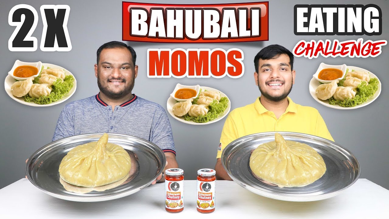 BAHUBALI MOMOS EATING CHALLENGE | Momos Challenge | Momos Eating Competition | Food Challenge