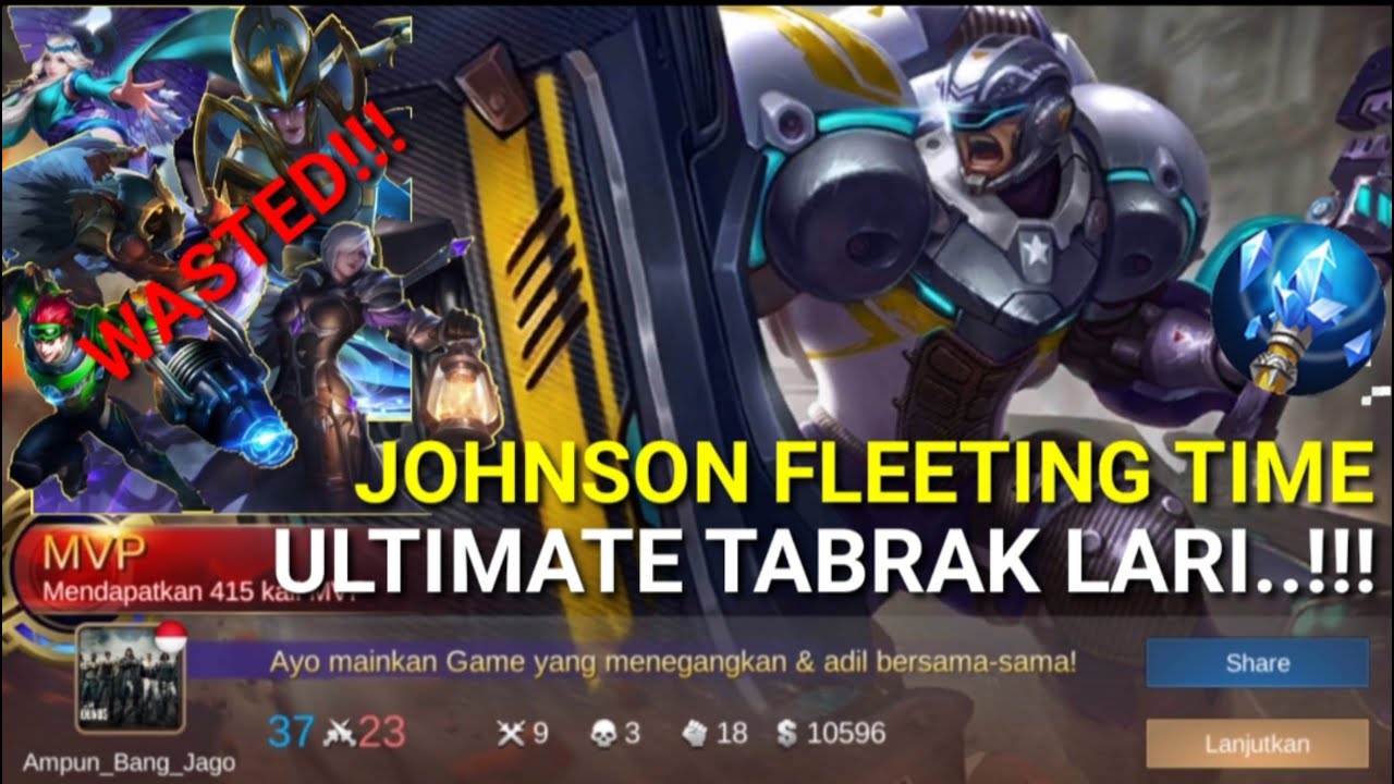Tutorial Johnson terbaru 2021 | FLEETING TIME ULTIMATE TABRAK LARI..!!!