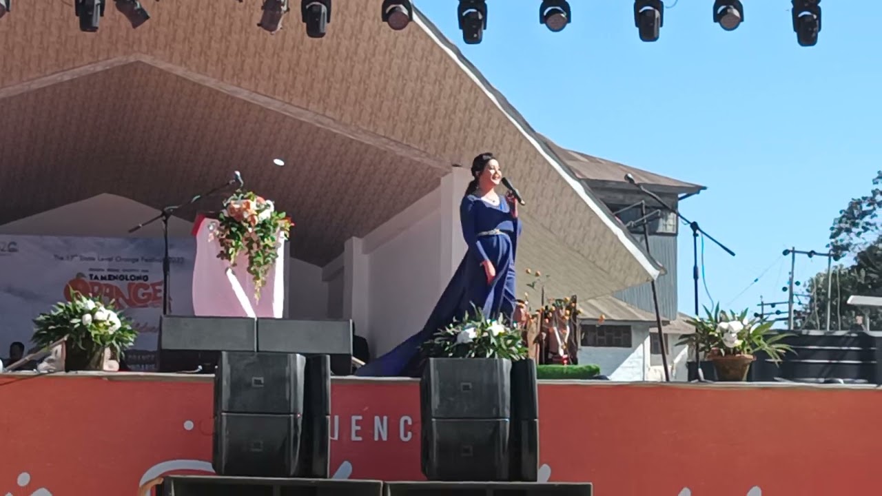 Biju Ningombam performs at Tamenglong Orange Festival 2022