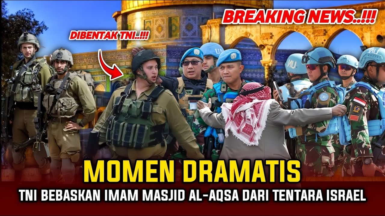 🔴SEKALI BENTAK CIUT !! TNI SELAMATKAN IMAM MASJID AL-AQSA YANG DICULIK ISRAEL ~ TERBARU HARI INI