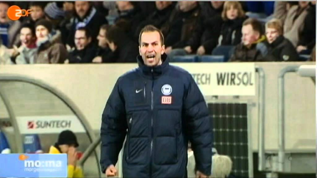 Hertha BSC vs 1899 Hoffenheim 3:1 - Markus Babbel  hat 2 Gesichter , vor dem Spiel + nach dem Spiel