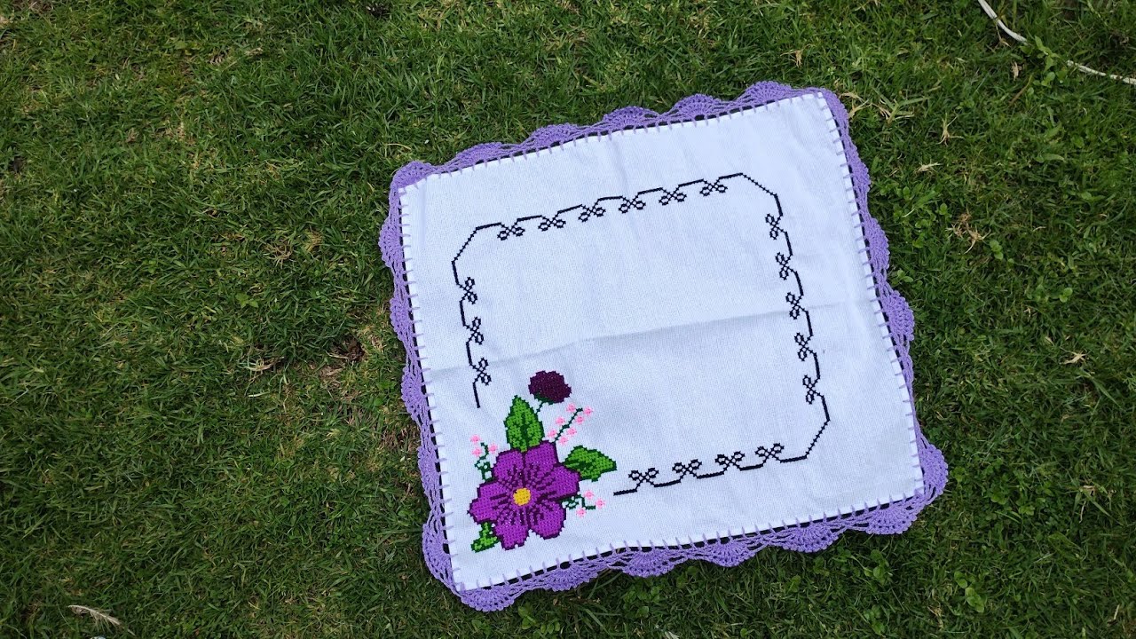 💜 Cómo realizar una servilleta pequeña 💜