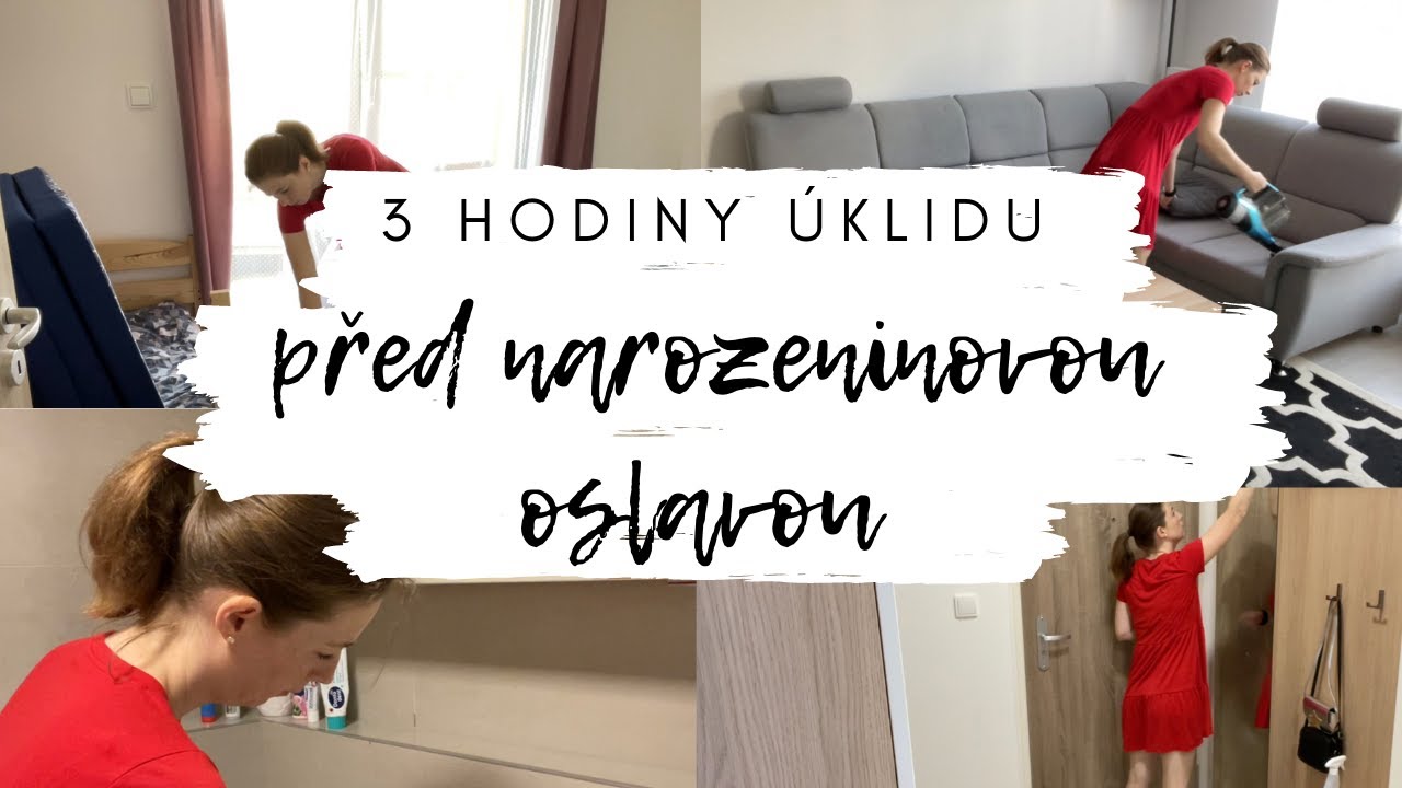3 ⏰ hodiny úklidu DOMÁCNOSTI🧹 před narozeninovou oslavou🎈
