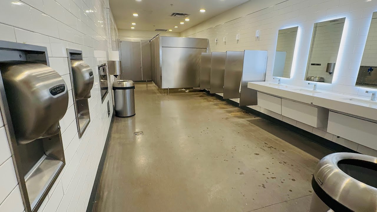 Family, Men’s, & Women’s Restroom | AS Afwall Toilet, Washbrook Urinal Flush, Walmart, Industry, CA