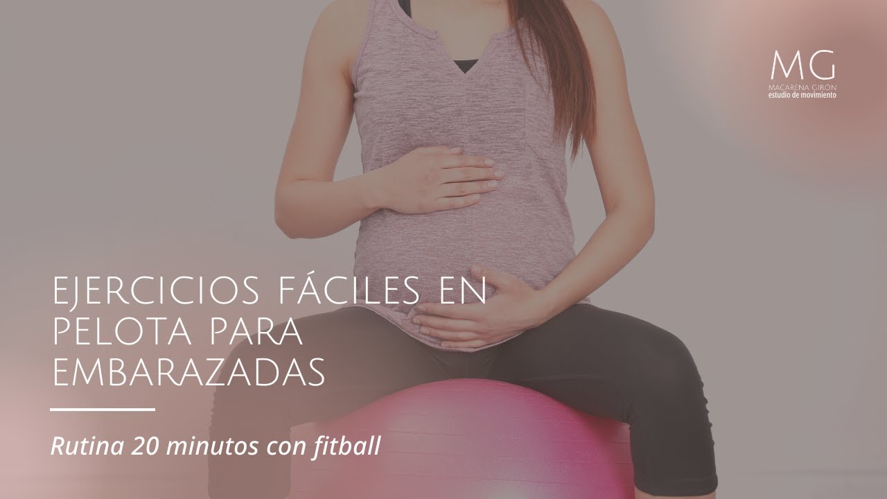 Ejercicios fáciles para embarazadas en pelota fitball