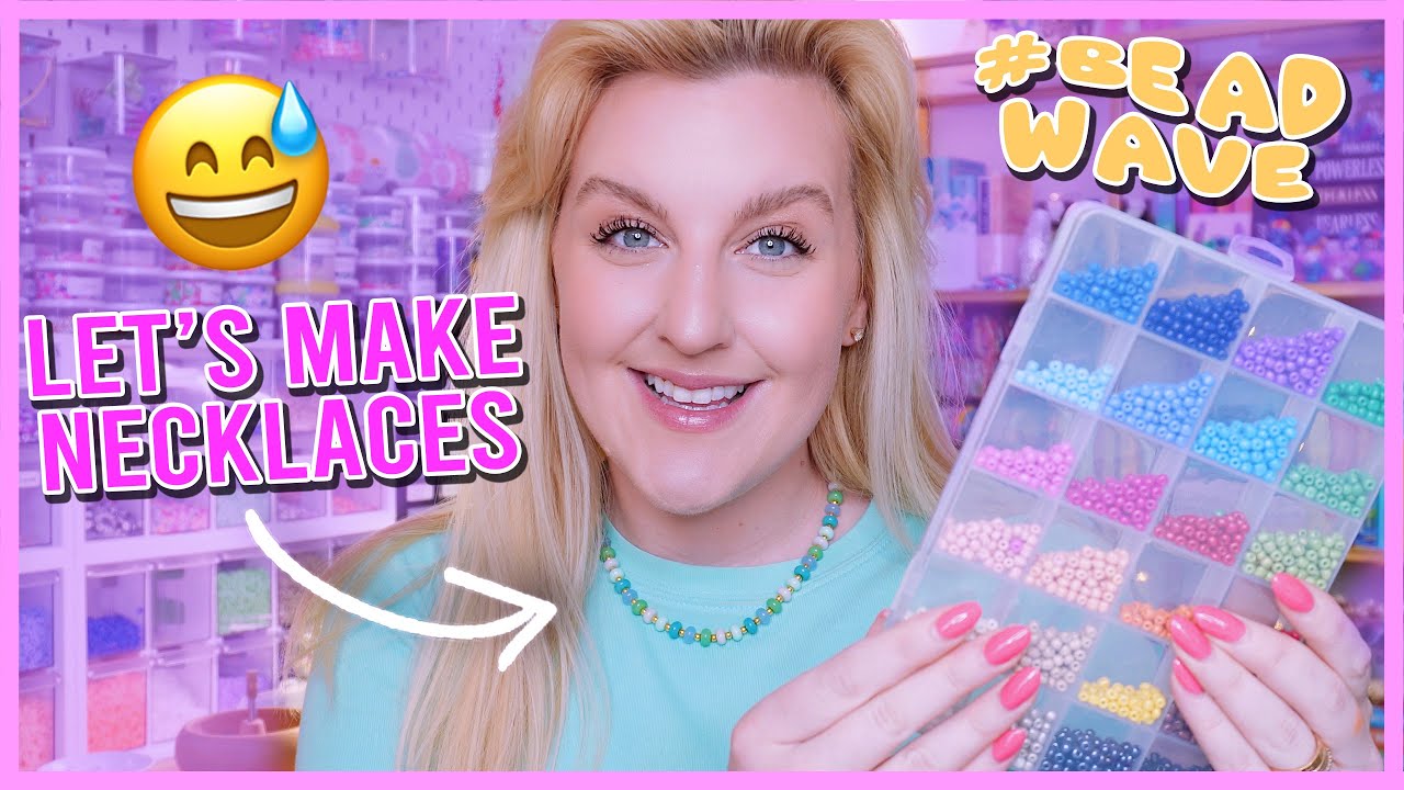 Beaded Necklace Tutorial 🤍✨ (I finally figured it out!!! LOL😅)