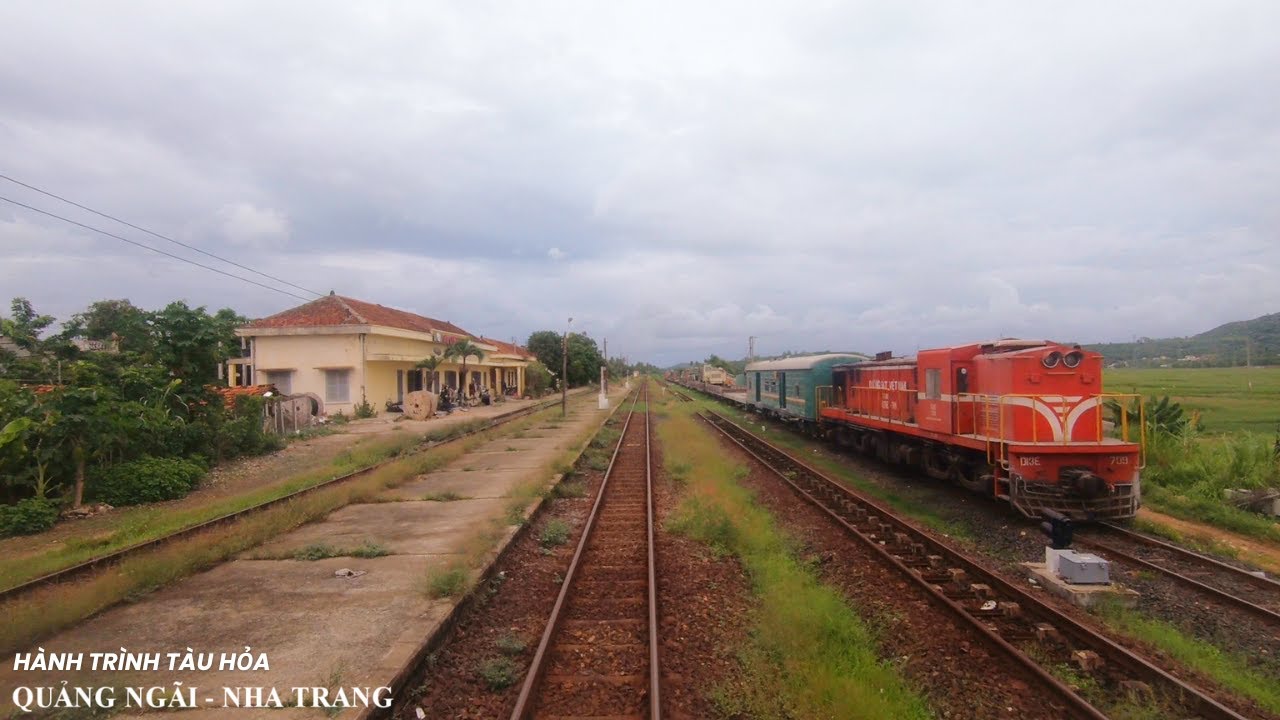 RailwayTV | Hành trình tàu hỏa từ ga Quảng Ngãi đến ga Nha Trang qua đèo Cả ( 10/2023 )