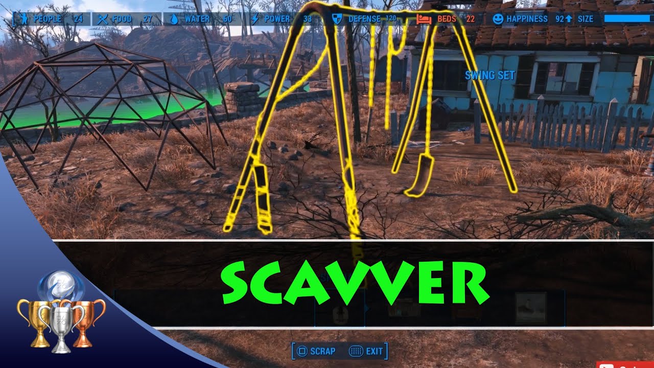 Fallouts 4 - Scavver Trophy & Achievement (How to Quickly Gather 1000 Resources)