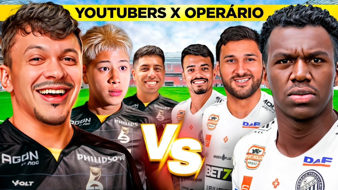 será que AMADORES conseguem vencer um TIME PROFISSIONAL?? (YOUTUBERS x OPERÁRIO)