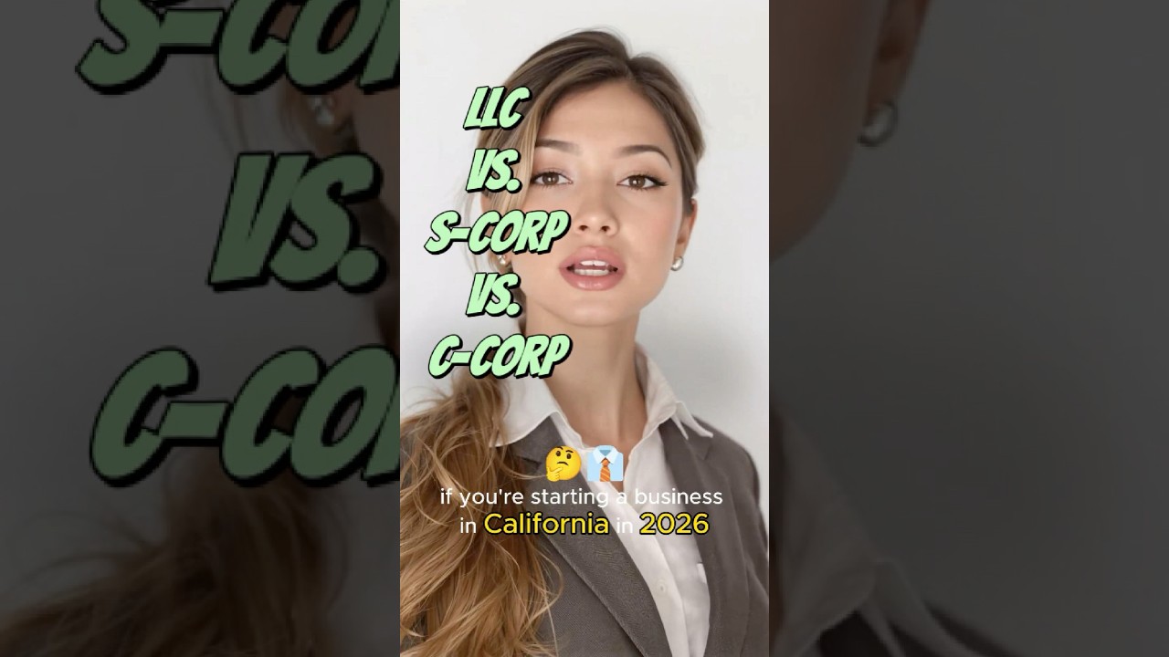 LLC vs. S-Corp vs. C-Corp in California 2026: Which Business Entity Saves You More Money & Tax?