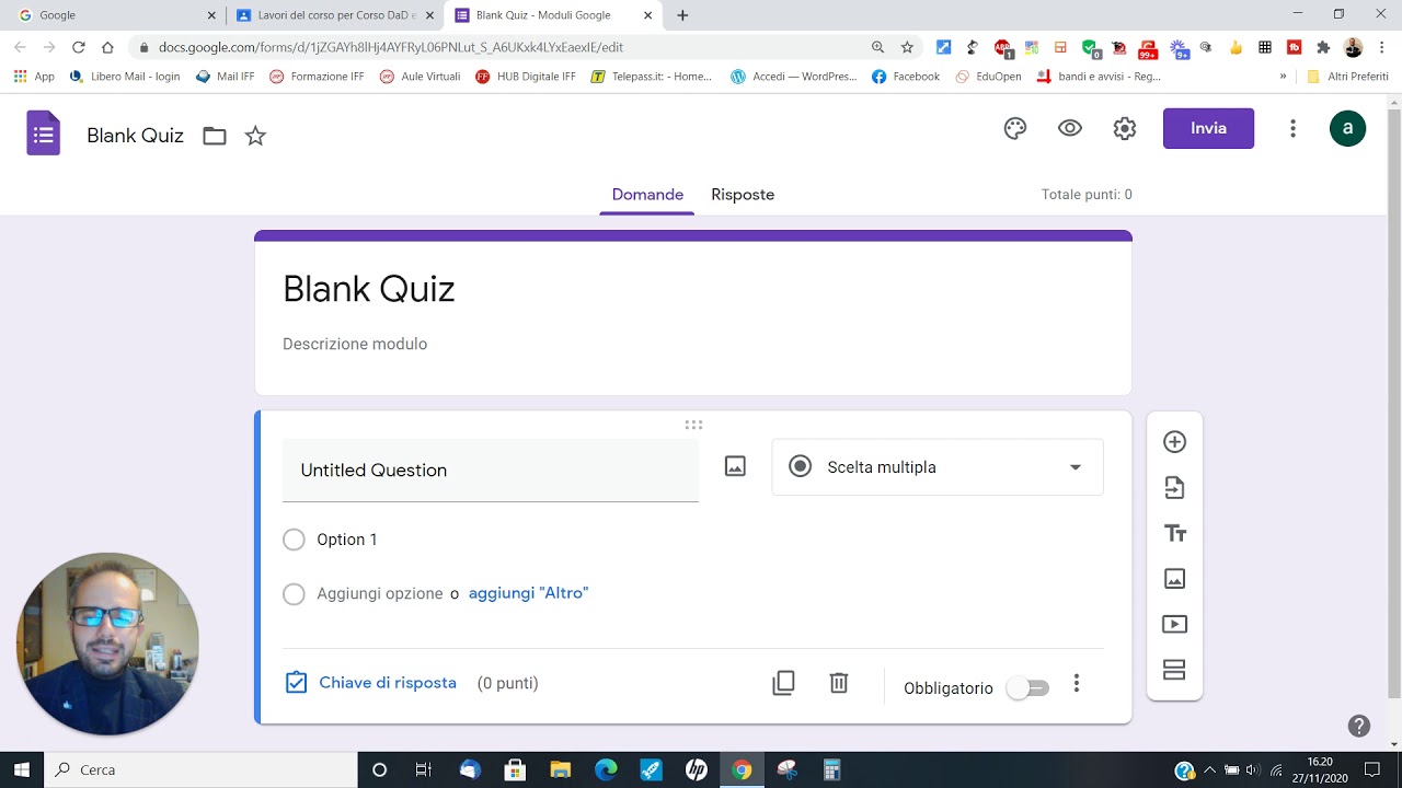 Andrea Cartotto - Google Classroom per tutti [video 3] - Come creare un compito con quiz
