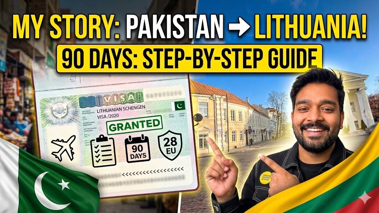 How I came to Lithuania from Pakistan | Step by step complete journey 