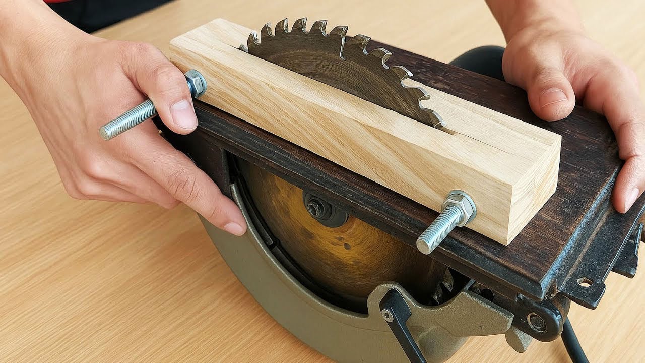 Shocking inventions by a 60-year-old carpenter | Circular saw blade uses on a handheld cutter