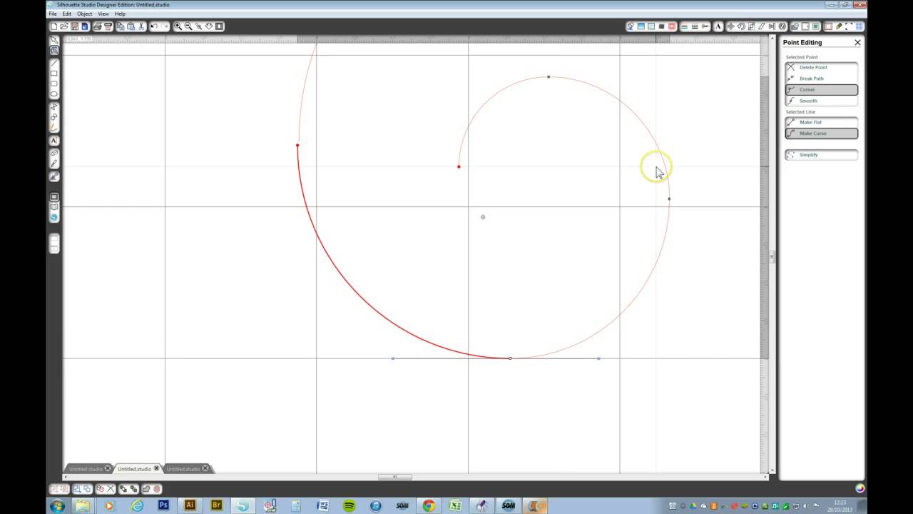 making a swirl & filigree object in Silhouette studio, part 1.