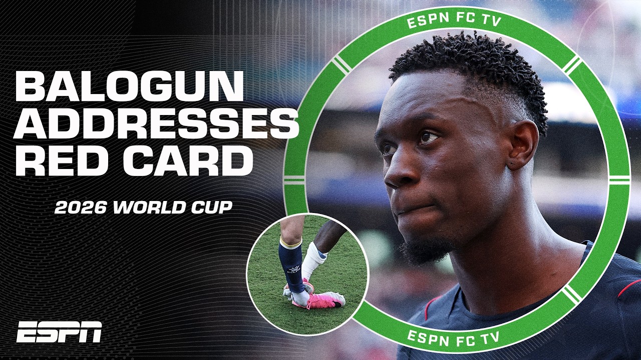 &lsquo;More pressure than we needed&rsquo; 😥 USMNT&rsquo;s Balogun on red card overturn | ESPN FC