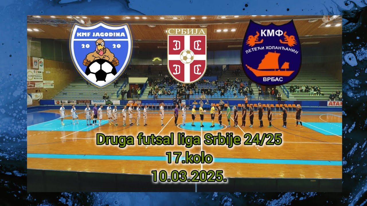 KMF JAGODINA - KMF LETEĆI HOLANĐANIN VRBAS 5:1 (2:1) Druga futsal liga Srbije 24/25 17.kolo
