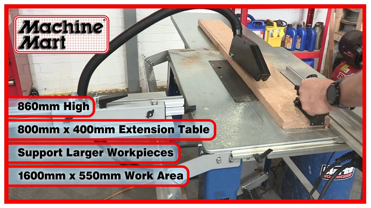Clarke Contractor Table Saw CCS12B Ø315mm with Sliding Carriage