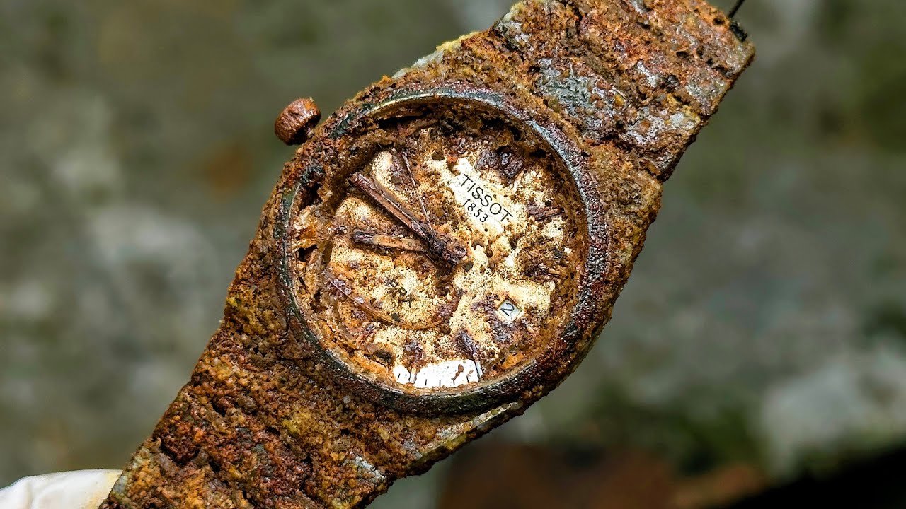 The genius boy successfully restoration the 1853 Tissot watch using rudimentary tools