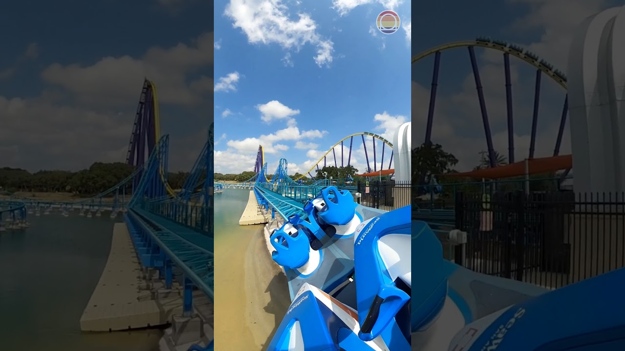 Jet Ski Coaster 360º POV | SeaWorld San Antonio's Wave Breaker: The Rescue Coaster 