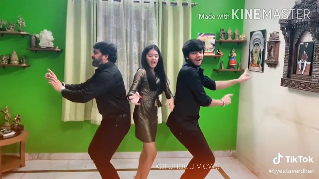 Jothe Jotheyali Anirudh dance with his daughter and son