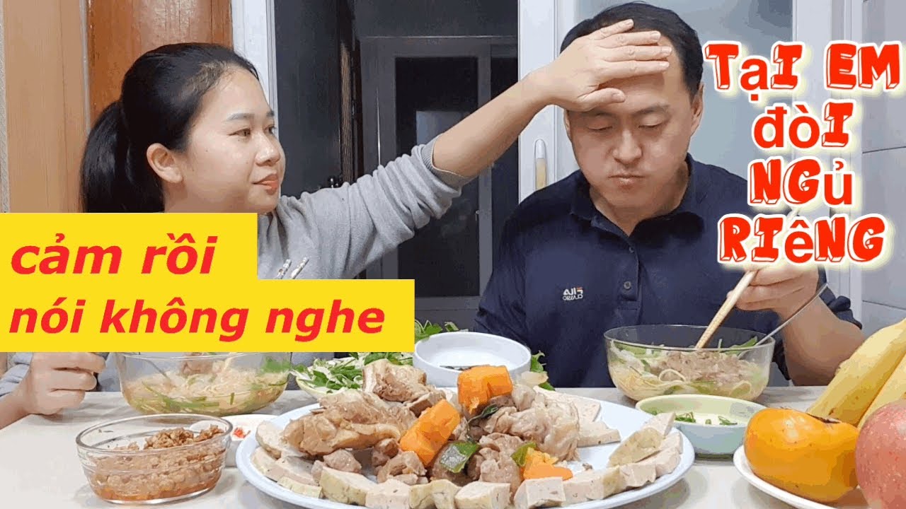 Vợ Việt nấu Hủ Tiếu Mì chong Hàn ăn mà buồn rười rượi