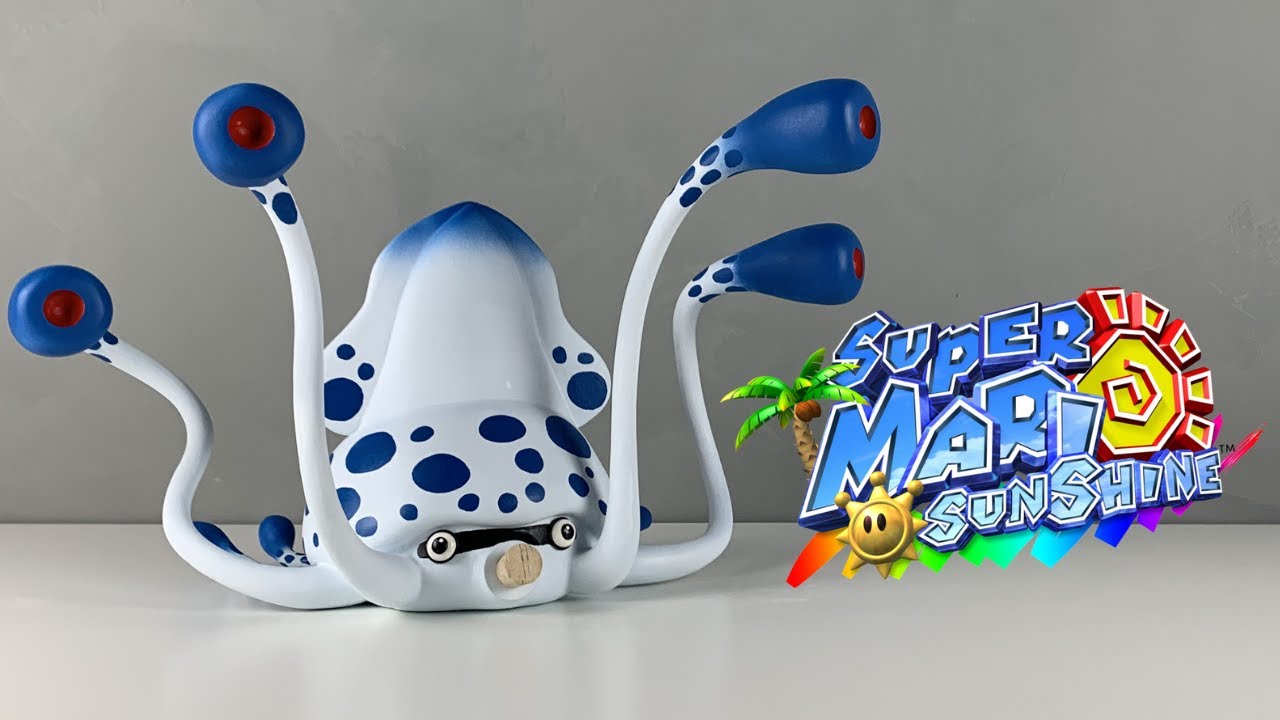 Making GOOPER BLOOPER with CLAY | Super Mario Sunshine Sculpture
