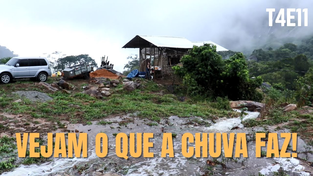 Sitio do Zero  - T4E11 -  A força da CHUVA na ROÇA! Será que o pau a pique vai aguentar?
