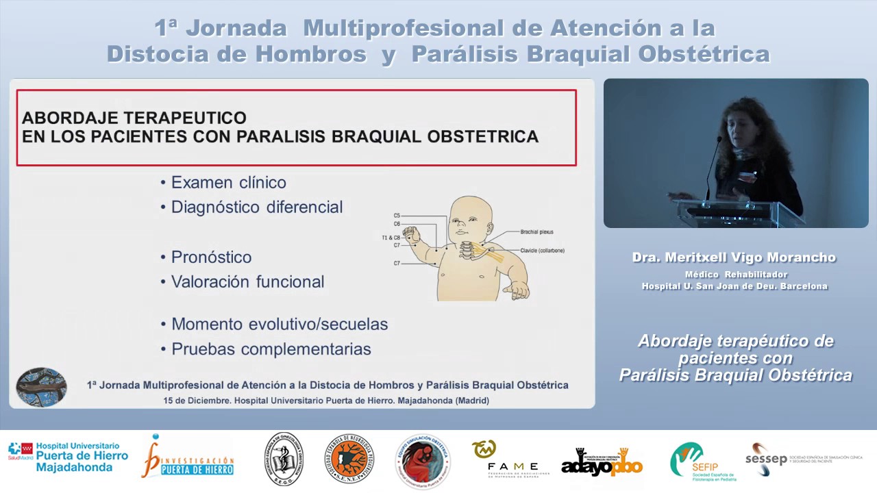 Abordaje terapéutico de pacientes con parálisis braquial obstétrica (Dra. Meritxell Vigo Moroncho)