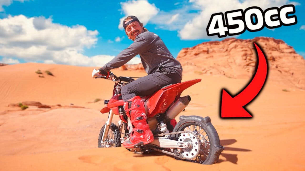 I BUILT A 450CC SWAPPED PITBIKE FOR THE DUNES