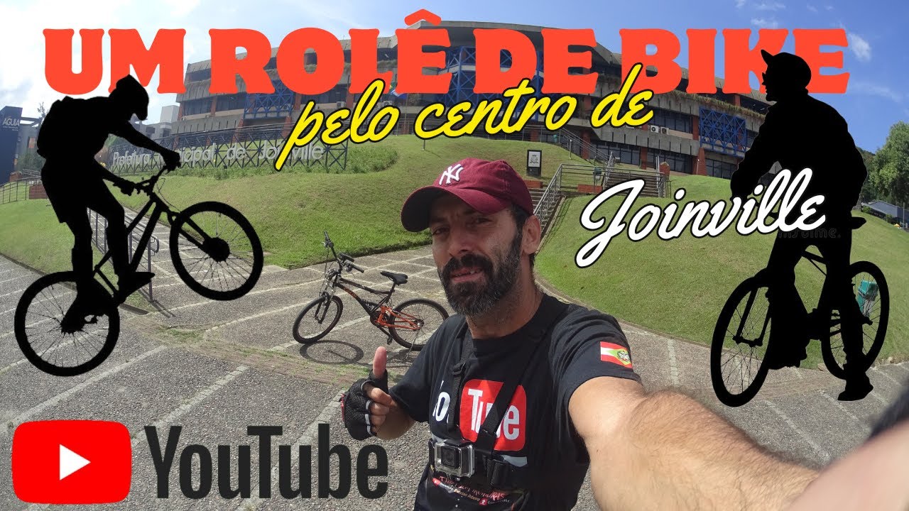 UM ROLÊ DE BIKE PELO CENTRO DE JOINVILLE #part01  🚲#bicicleta #bike  #passeio