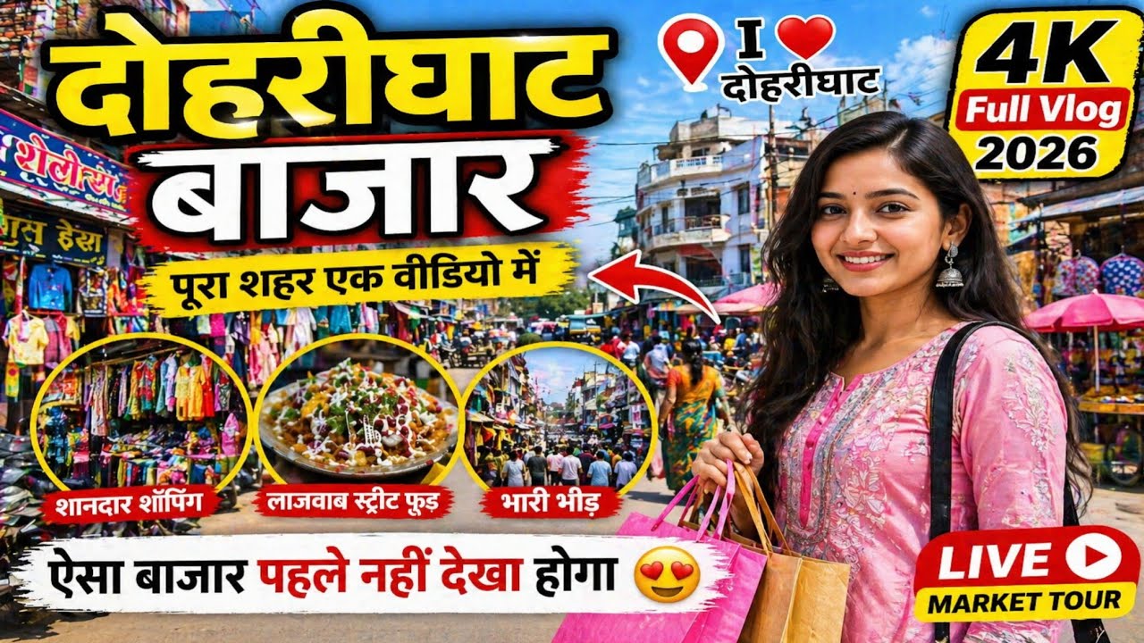 The Best Market in DOHARIGHAT MAU दोहरीघाट मऊ की सबसे अच्छी और सबसे खूबसूरत मार्केट doharighat mau