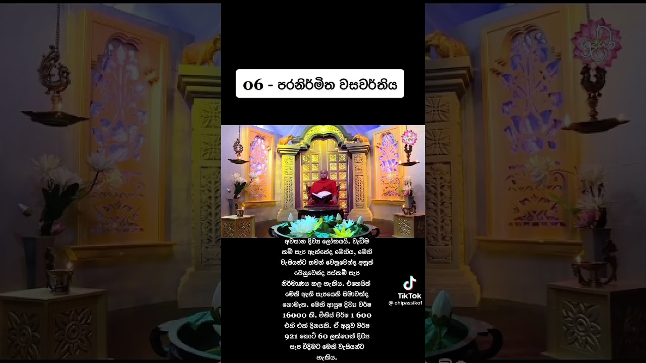 පරනිම්මිත වසවර්ති දෙව්ලොව ගැන පුළුල් විග්&zwj;රහයක්