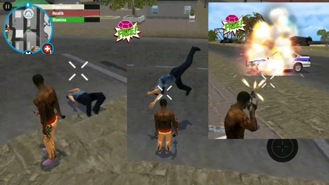 IMMORTAL COP vs GANGSTER😋 - #4 real gangster crime ( by Naxeex Studio ) Android Gameplay