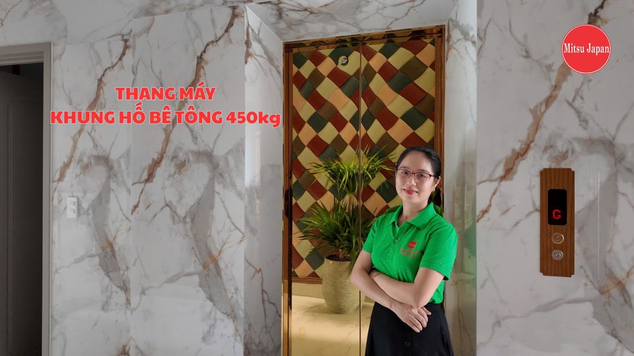 THANG MÁY KHUNG HỐ BÊ TÔNG 450KG. /THANG MÁY MITSU NHẬT BẢN
