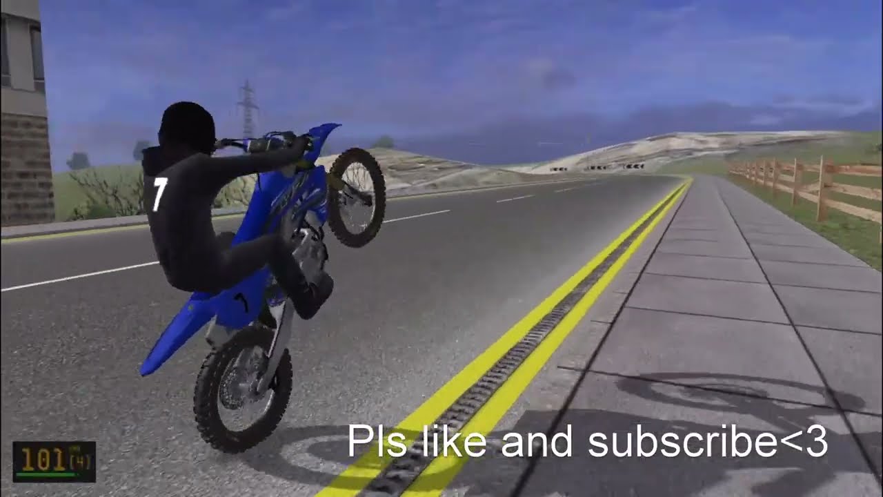 Wheelie training yzf 250 CROSS pt.3 CHILL RIDE