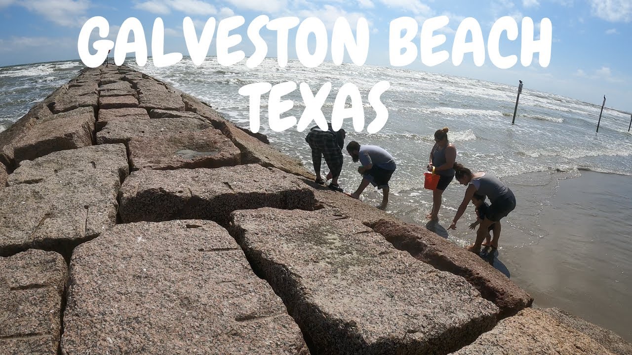 [4K] GALVESTON TEXAS BEACH WALK | Daytime Walk on Galveston Beach HOUSTON TEXAS USA