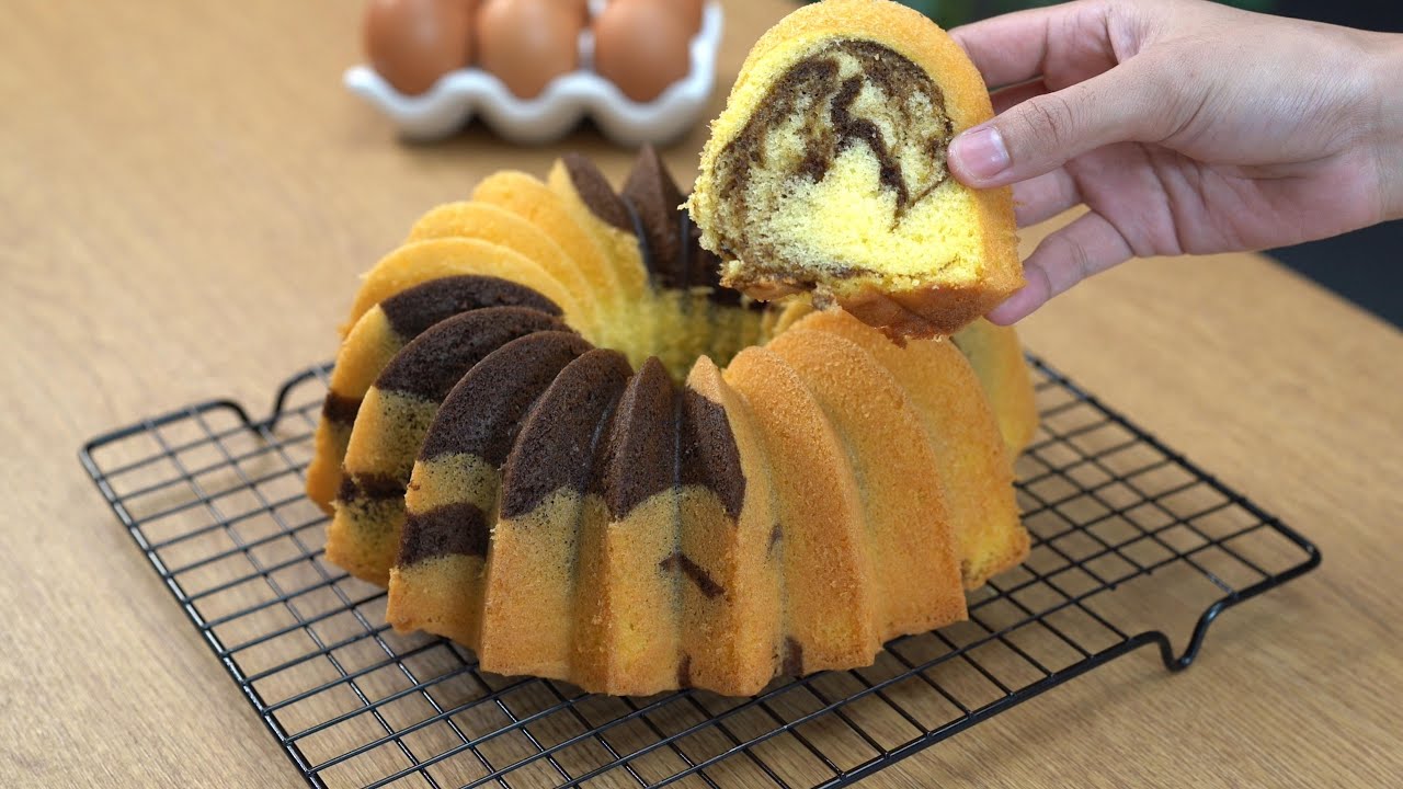 Resep Andalanku!! Bikinnya Ngga Ribet😍Marmer Sponge Cake