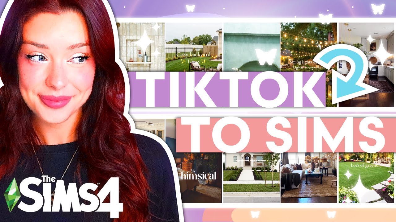 Строим первую комнату, которую я вижу в TIKTOK, для каждой комнаты в The Sims 4
