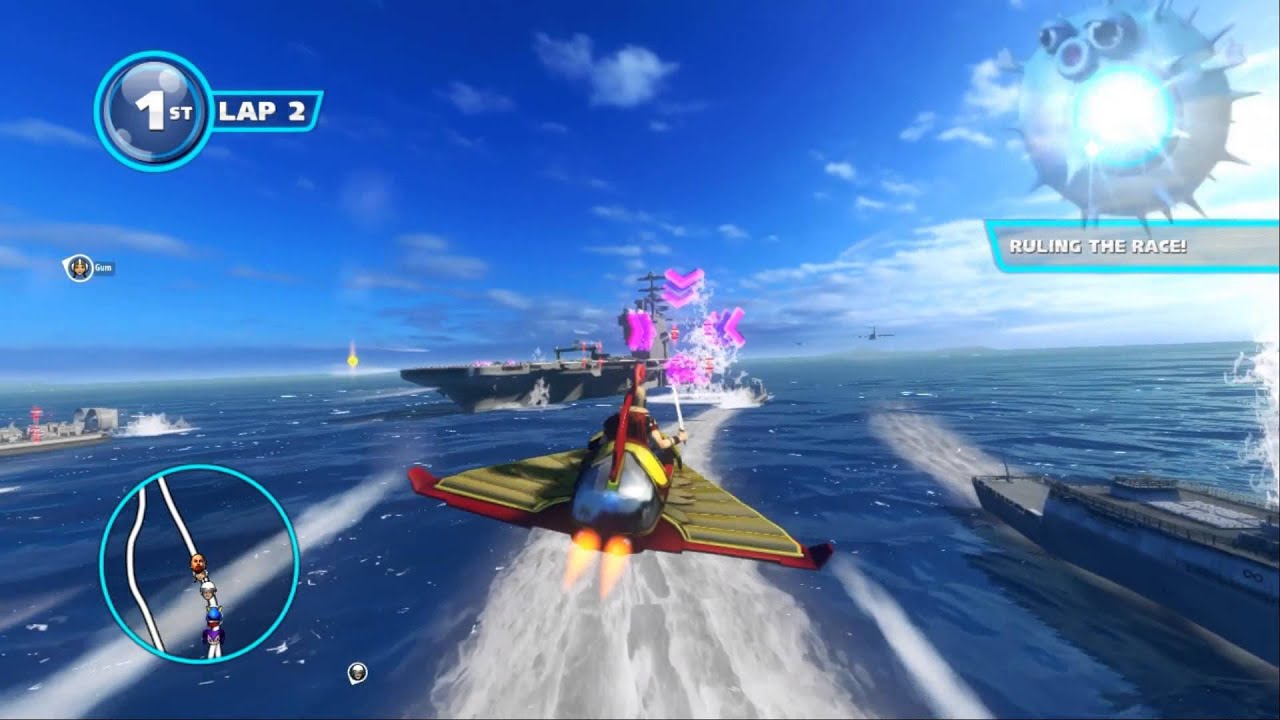 Sonic & All-Stars Racing Transformed (ПК): Carrier Zone (M) — Эксперт — Виллемус