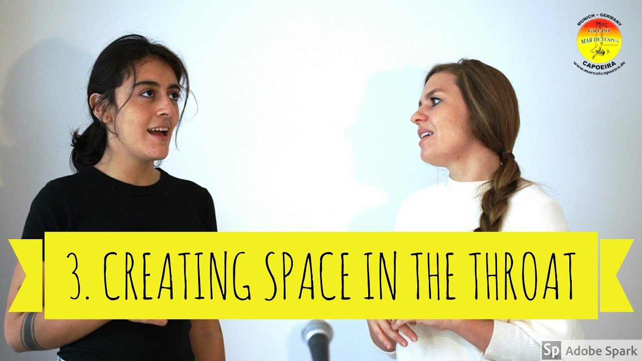 3. Creating space in the throat