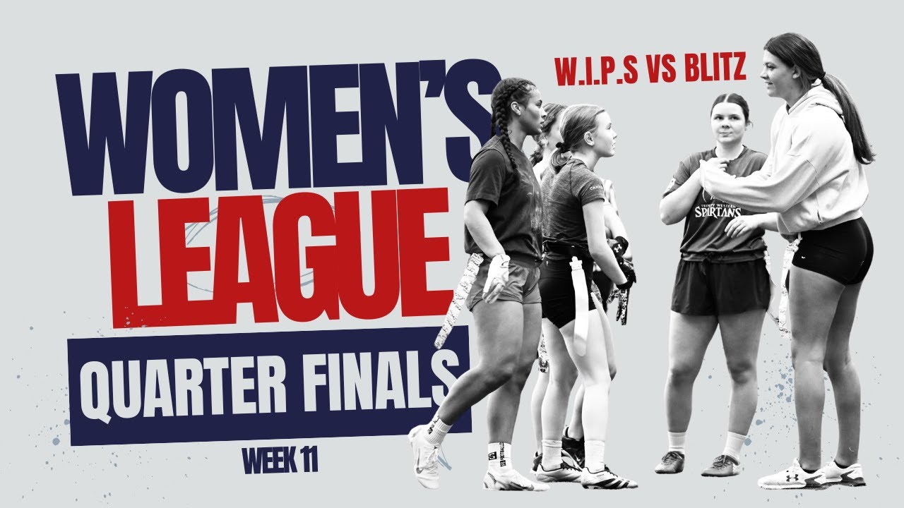 INTENSE Quarterfinal Women’s flag football League | WIPS VS BLITZ #womenssports #americanfootball
