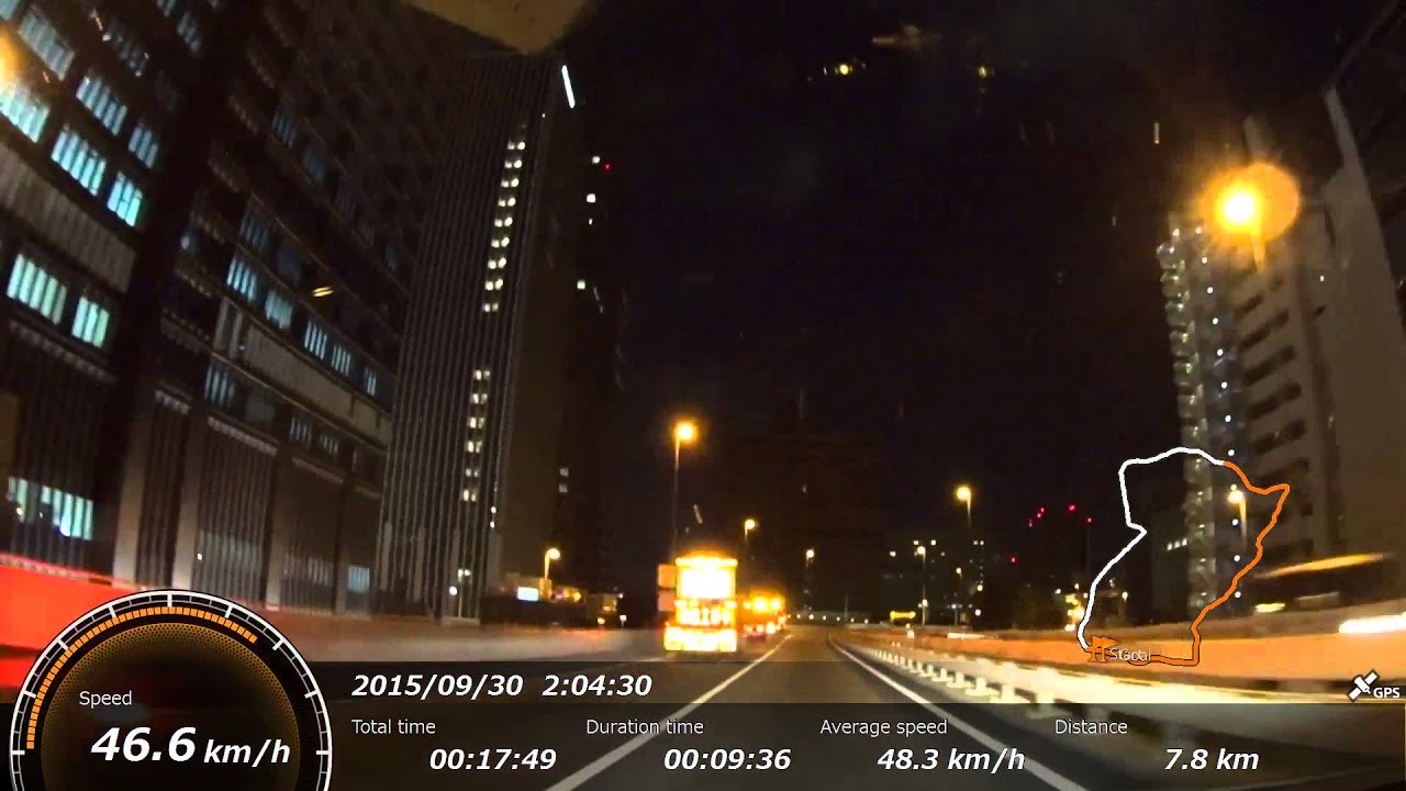 (HD) DRIVE in JAPAN #02 Tokyo Metropolitan Expressway Ring Route Counterclockwise Midnight